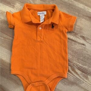 Ralph Lauren Vibrant Orange Infant Bodysuit
